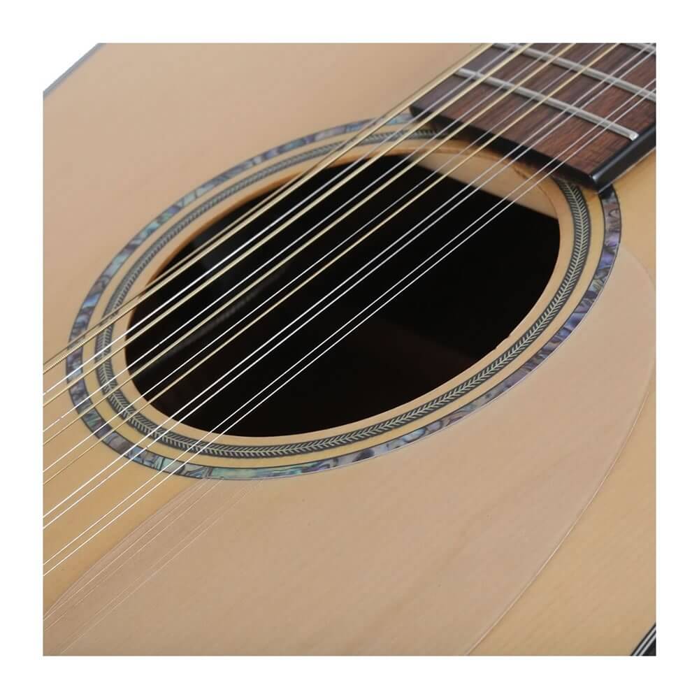 Violão 12 Cordas de Aço Folk Vintage VEC50112SN Satin Natural ...